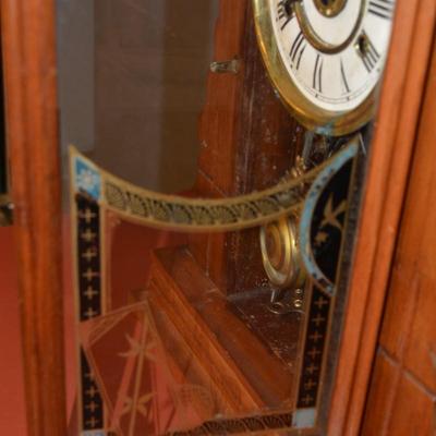 Antique New Haven Clock Co. Mantle Clock, Running w/ Key 23.5â€x14.25â€x4.75â€