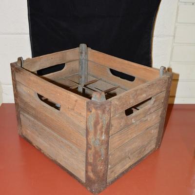 Antique/Vintage Colony Farms Milk Crate Denbigh, Virginia 15â€x12â€x11â€