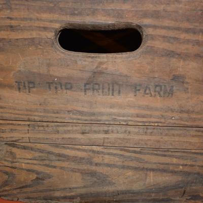 Lot of 3 Antique/Vintage Fruit Crates 18â€x15â€x12â€