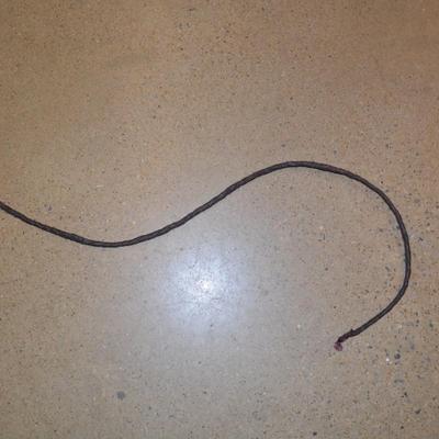 Vintage 7â€™ Leather Bull Whip