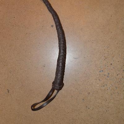 Vintage 7â€™ Leather Bull Whip