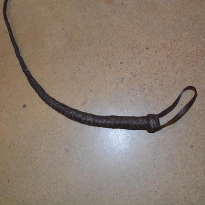 Vintage 7â€™ Leather Bull Whip