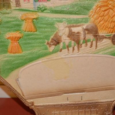 Lot of 4 Vintage German Die Cut Paper Calendars â€“ AS IS From 9â€-21â€ Tall