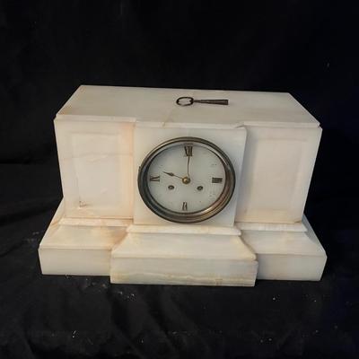 Lay & Cherfils Aine Passage Jouffroy Stone Mantle Clock (DR-MG)