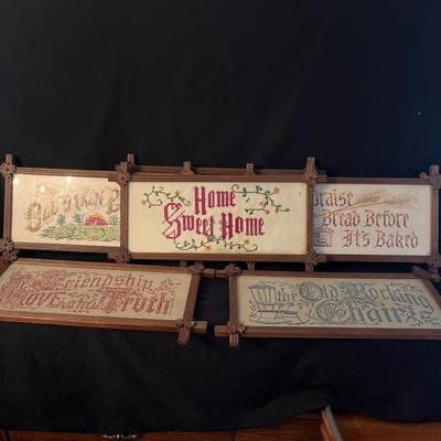 Wooden Framed Cross Stitching (DR-MG)