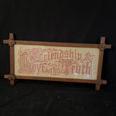 Wooden Framed Cross Stitching (DR-MG)