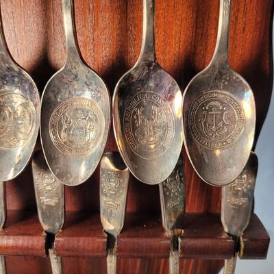 Silver Plated Bicentennial State Spoon Collection (LR-CE)
