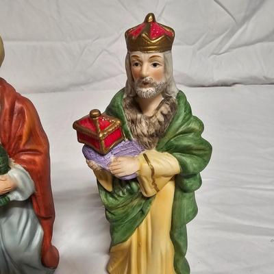 Homco Ceramic Nativity Set w/Base (BS2-JS)