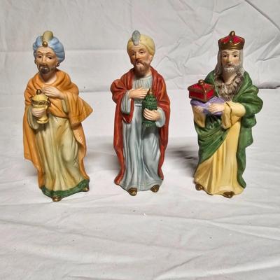Homco Ceramic Nativity Set w/Base (BS2-JS)
