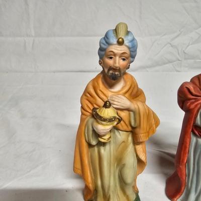 Homco Ceramic Nativity Set w/Base (BS2-JS)