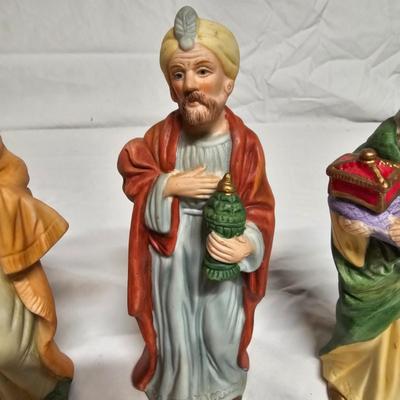 Homco Ceramic Nativity Set w/Base (BS2-JS)