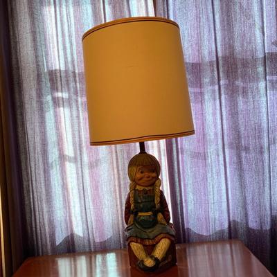 Vintage Dunning Inc. Girl Table Lamp (B2-HS)