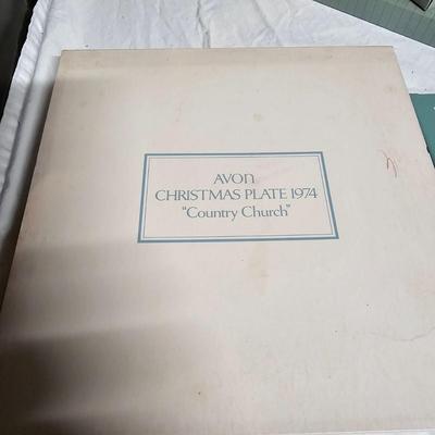 Gold Trimmed Avon + Bing & Grondahl Christmas Plates (BS2-JS)