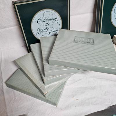 Gold Trimmed Avon + Bing & Grondahl Christmas Plates (BS2-JS)