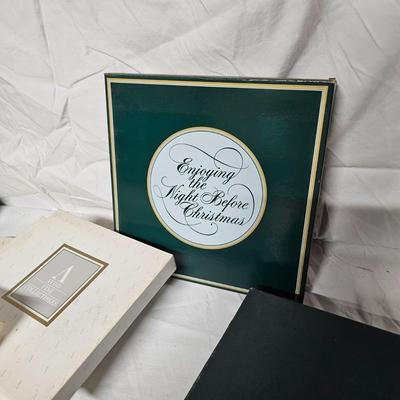 Gold Trimmed Avon + Bing & Grondahl Christmas Plates (BS2-JS)