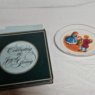Gold Trimmed Avon + Bing & Grondahl Christmas Plates (BS2-JS)