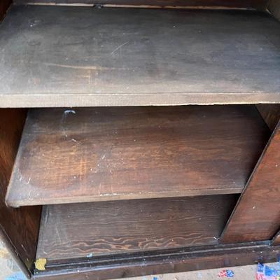 Wood Storage Cabinet
