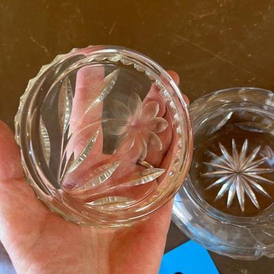 Vintage cut glass box