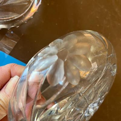 Vintage cut glass box