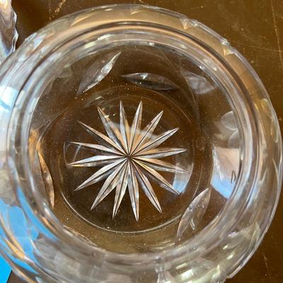 Vintage cut glass box