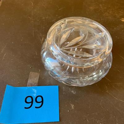 Vintage cut glass box