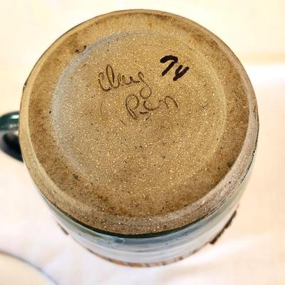 Lot #114 Lovely Art Pottery Pitcher - Clay Pen Potters - Colorado Potter