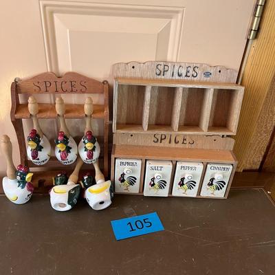 Rooster Spice racks