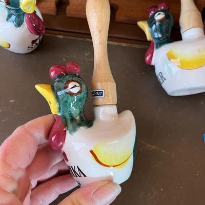 Rooster Spice racks