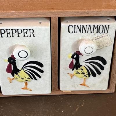 Rooster Spice racks
