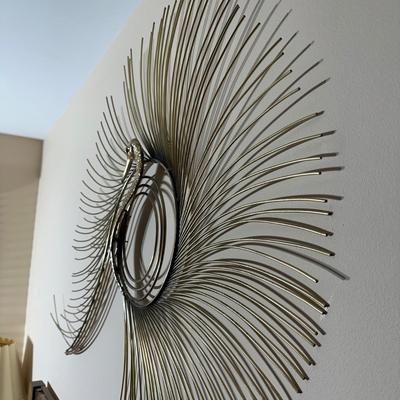 LOT 22UB2: Vintage Mid Century Modern Curtis Jere Peacock Wall Sculpture