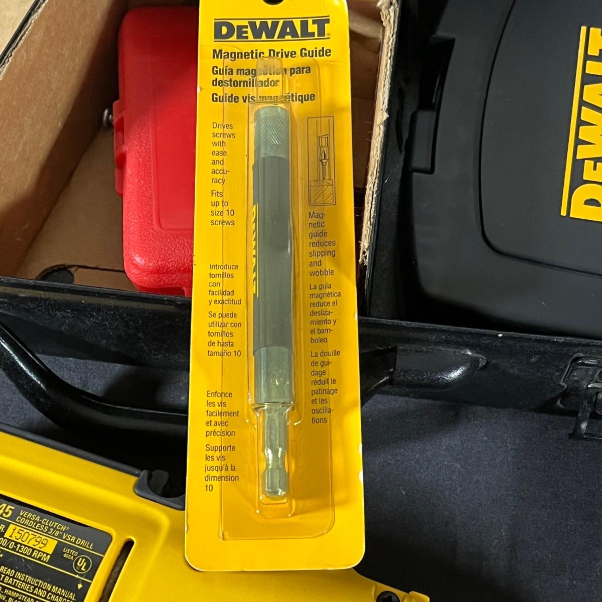 LOT 66B DeWalt Power Drill, Stud Finder and Hand Tools