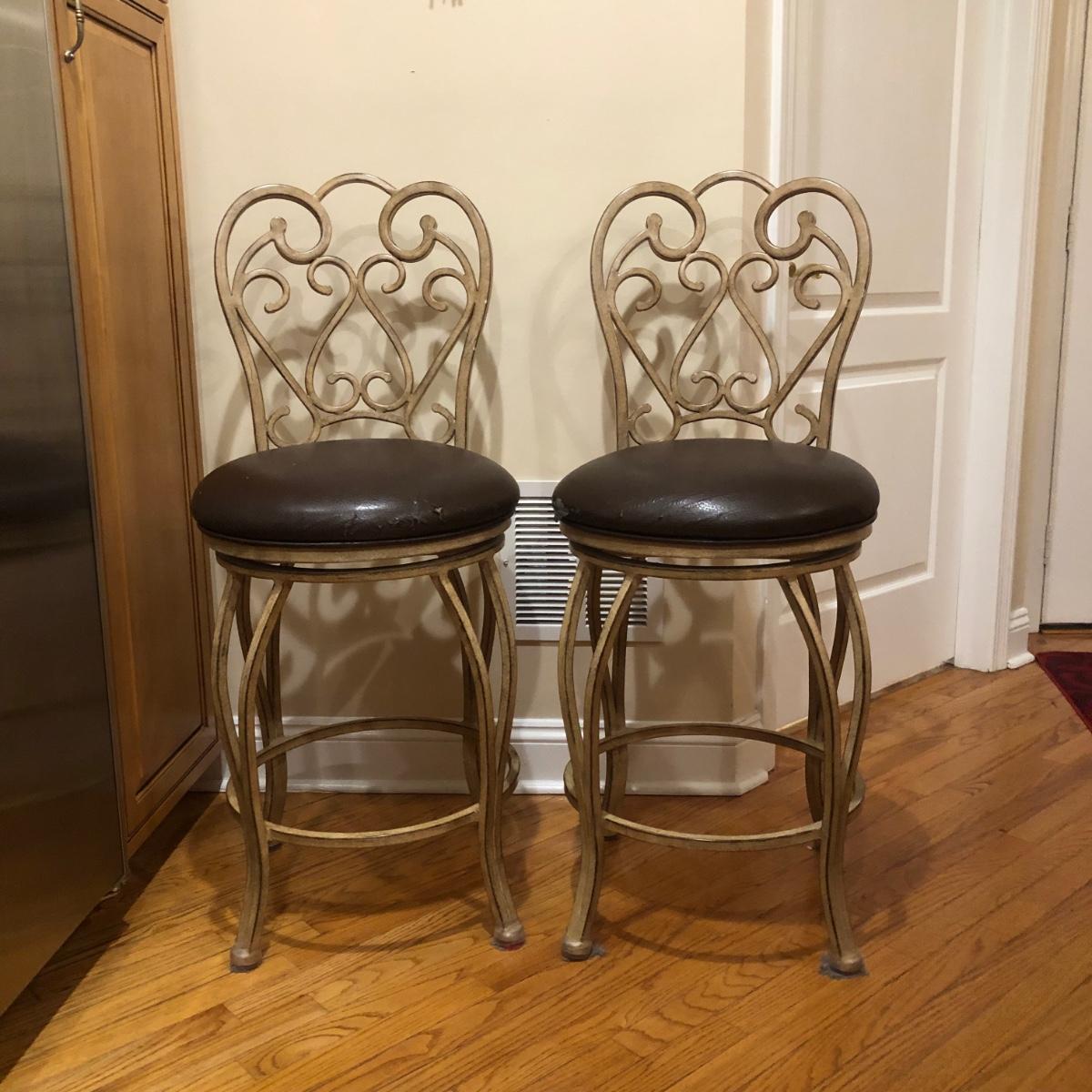 LOT 230K Rustic Counter Height Stools