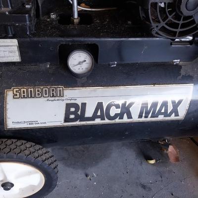 SANBORN BLACK MAX PORTABLE COMPRESSOR W/2 HOSES