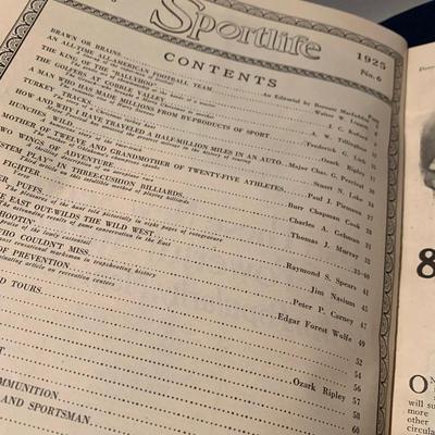 December 1925 Sport Life Magazine Vintage Sports & Hunting