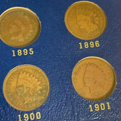 Indian Head Penny Collection 1850s - 1909 Dates - 28 Coins