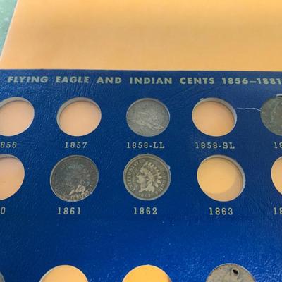 Indian Head Penny Collection 1850s - 1909 Dates - 28 Coins