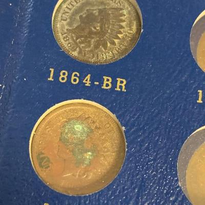 Indian Head Penny Collection 1850s - 1909 Dates - 28 Coins