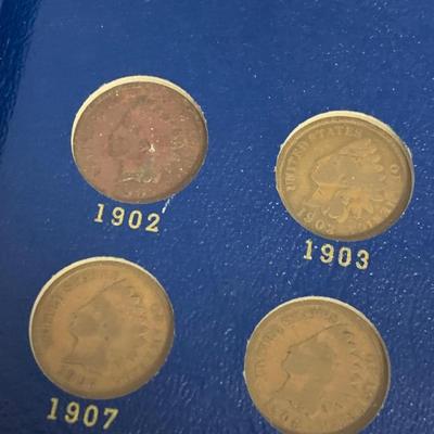Indian Head Penny Collection 1850s - 1909 Dates - 28 Coins