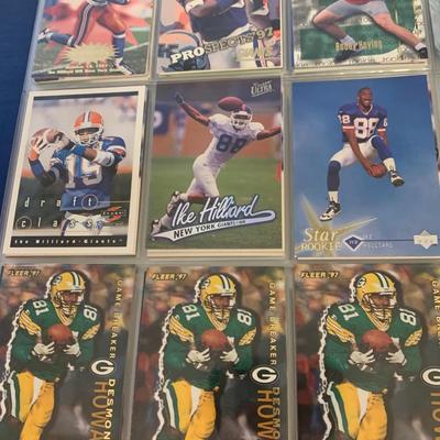 1990s Football Card Lot 300+ Near Mint Cards In Binder
