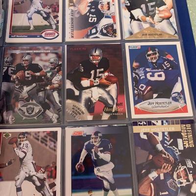 1990s Football Card Lot 300+ Near Mint Cards In Binder