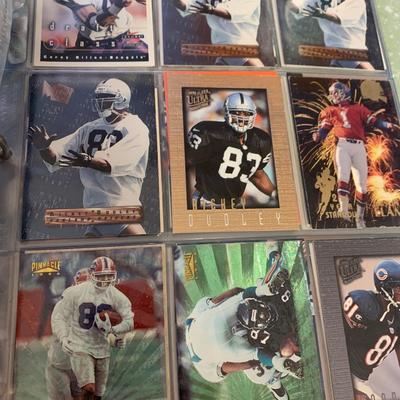 1990s Football Card Lot 300+ Near Mint Cards In Binder