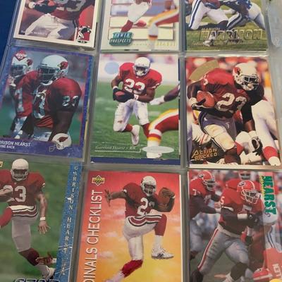 1990s Football Card Lot 300+ Near Mint Cards In Binder