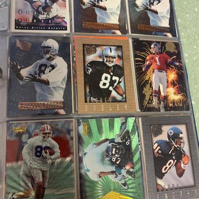 1990s Football Card Lot 300+ Near Mint Cards In Binder
