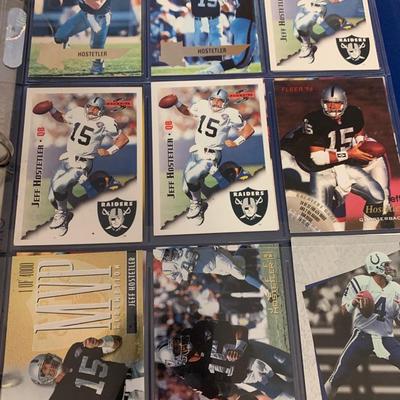 1990s Football Card Lot 300+ Near Mint Cards In Binder