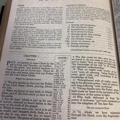 Large Leather Bound King James Bible CLEAN