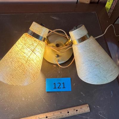 Fabulous 50s 2 light wall lamp