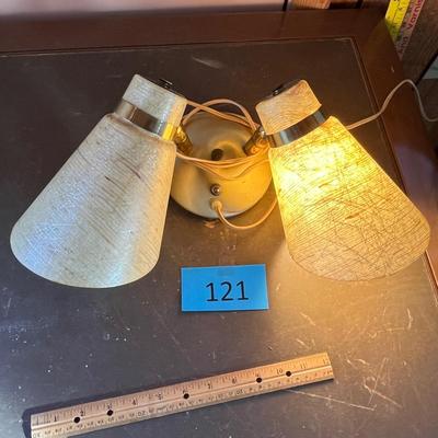 Fabulous 50s 2 light wall lamp