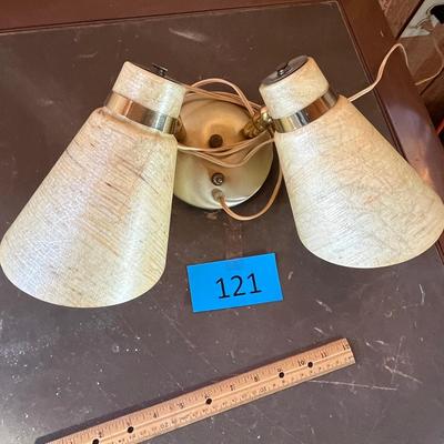 Fabulous 50s 2 light wall lamp