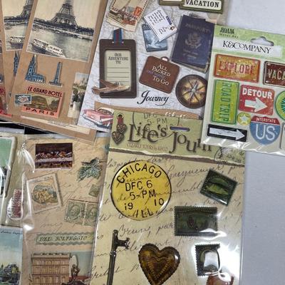 Travel stickers for crafting
