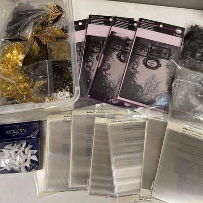 Gift bags, plastic crafting pieces and lens sheets